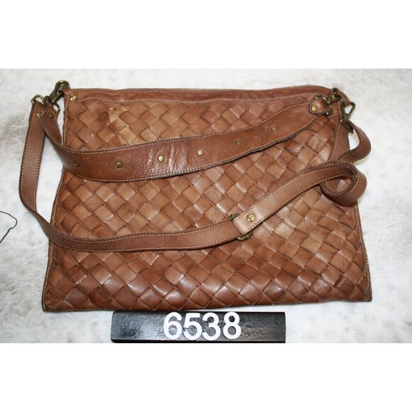 Civico 93 Leather Brown Purse Womens Made in Italy - Picture 9 of 10